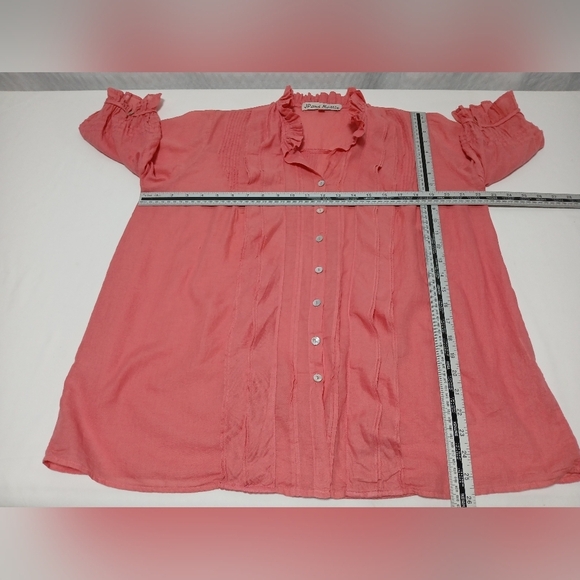 JPand Mattie Madaline Ruffle And Lace Shirt. Size S - Picture 3 of 8